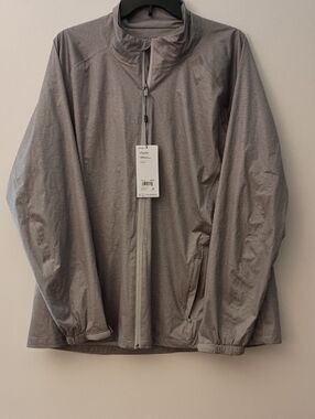 Walter Hagen Gray Lightweight Zip-Front Jacket